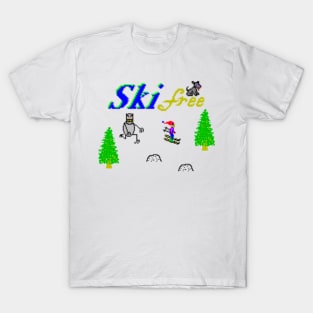 Skifree Retro 90’s PC Game T-Shirt